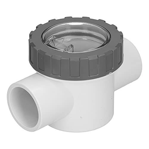 Eujgoov PVC-Rückschlagventil, Schwimm-Rückschlagventil, Pool-Pumpen-Rückschlagventil, Pool, Transparentes Rückschlagventil-Ersatzzubehör (V401A) (V50-1A) von Eujgoov