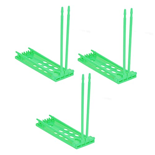 Eujgoov Taubenbänder-Gestellrahmen, Tauben-Fußringe-Rahmen, Taubenbänder-Gestellrahmen, Taubenbeinringe-Halter, ABS-Material, 3-teiliges Unabhängiges Design für Taubenfarm, Gelb (Green) von Eujgoov