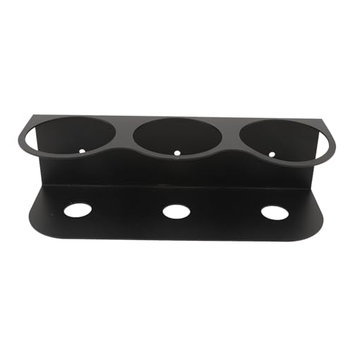 Eujgoov Wandmontage Sprühflaschen Speicherplatz Platz Sparter Handwerk Organizer für Home Garage, Kohlenstoffstahl (DREI Loch (Lochabstand: 78 mm / 3.07in)) von Eujgoov
