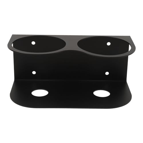 Eujgoov Wandmontage Sprühflaschen Speicherplatz Platz Sparter Handwerk Organizer für Home Garage, Kohlenstoffstahl (Doppelloch) von Eujgoov