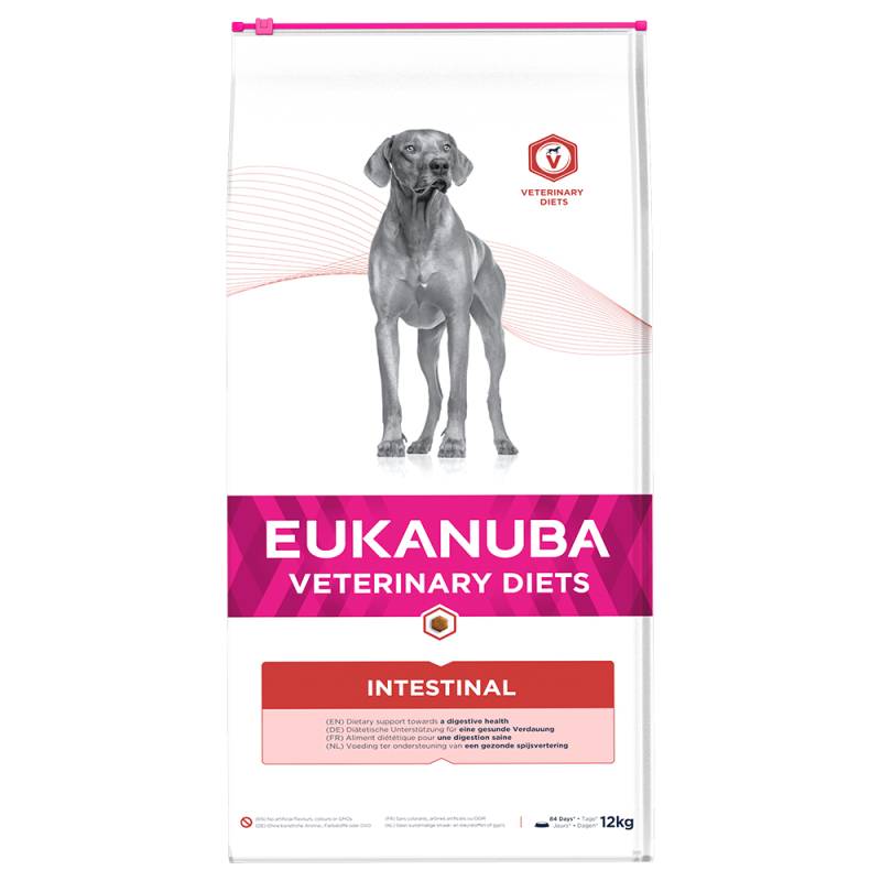 2 kg gratis! 12 kg Eukanuba VETERINARY DIETS Adult - Intestinal von Eukanuba Veterinary Diet