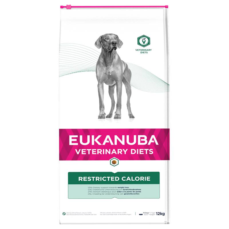 2 kg gratis! 12 kg Eukanuba VETERINARY DIETS Adult - Restricted Calorie von Eukanuba Veterinary Diet