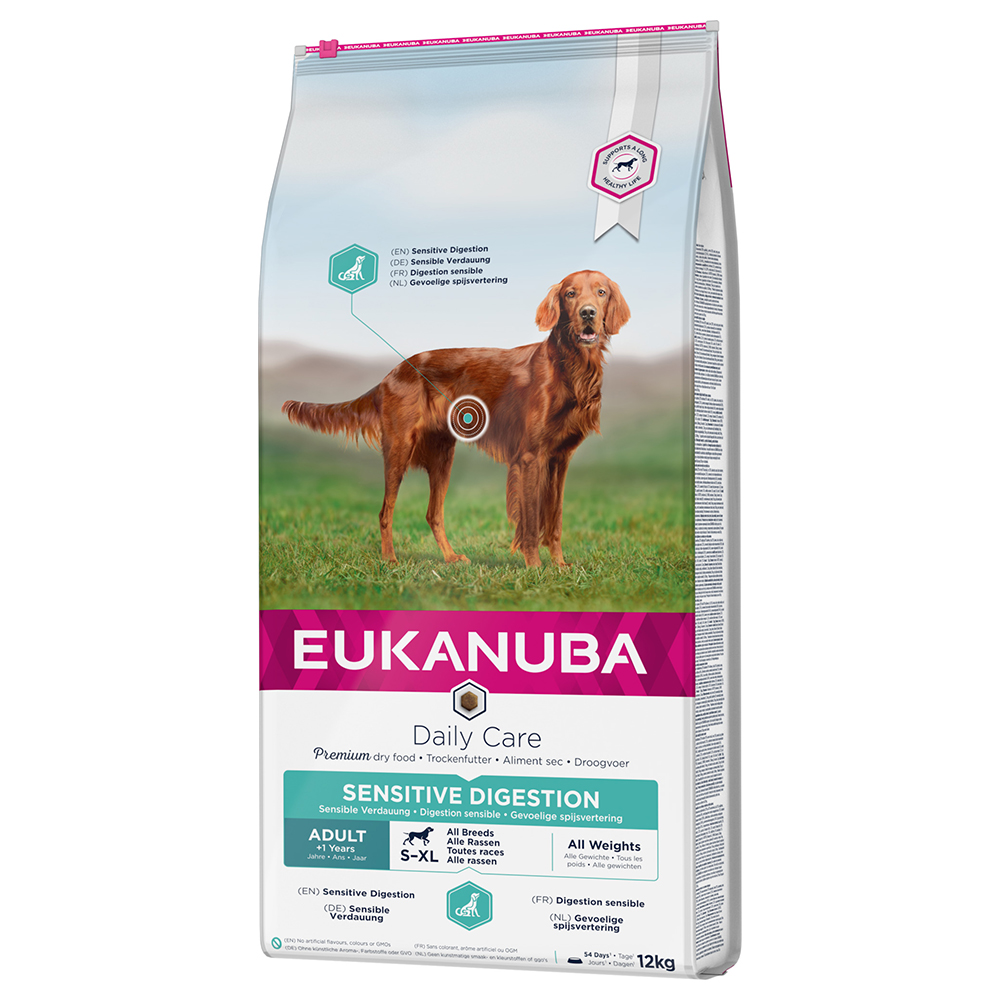 12 kg / 15 kg Eukanuba Daily Care zum Sonderpreis! - 12 kg Adult Sensitive Digestion von Eukanuba
