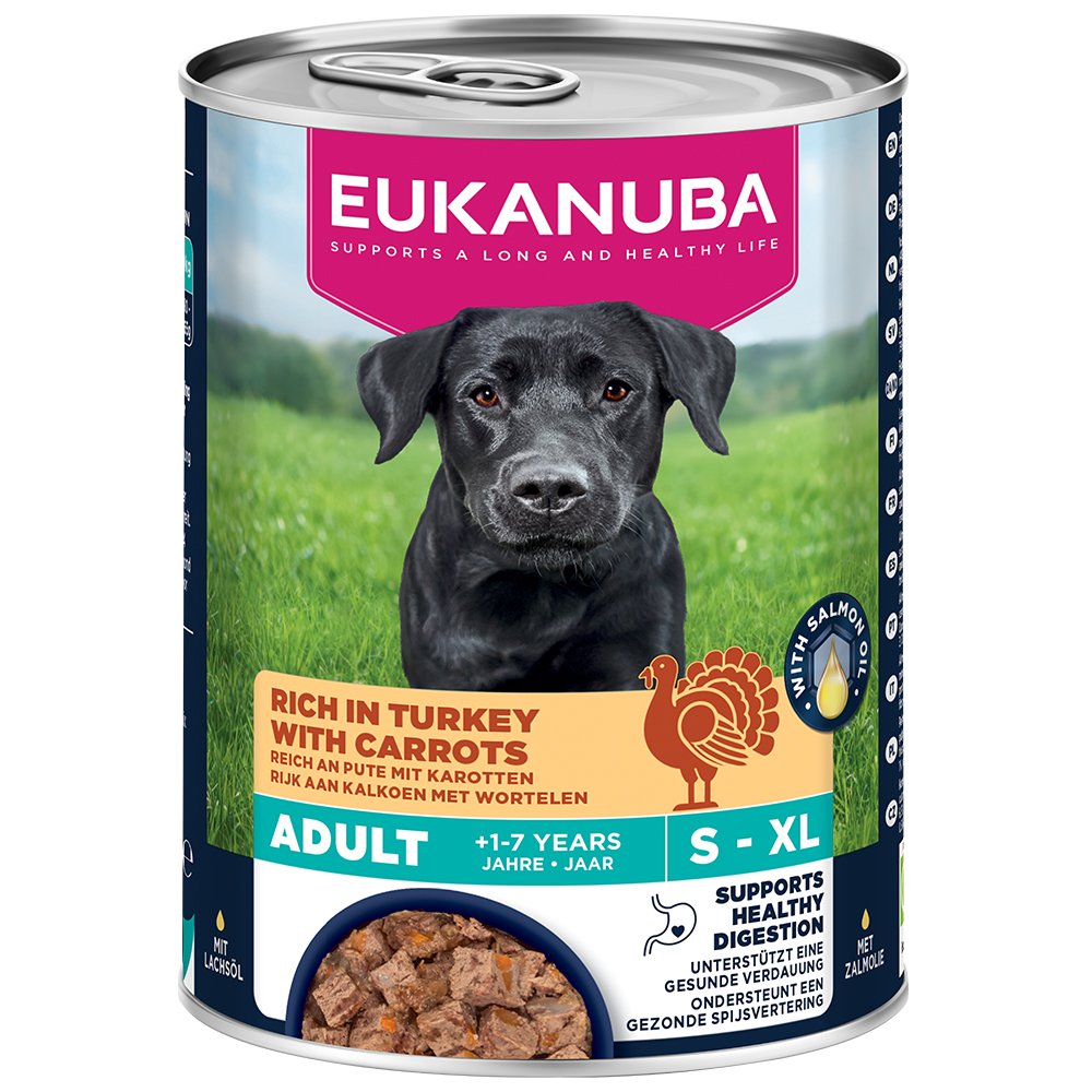 18 + 6 gratis! 24 x 400 g Eukanuba - Adult Reich an Pute mit Karotten 18 + 6 gratis! 24 x 400 g Eukanuba - Adult Reich an Pute mit Karotten von Eukanuba