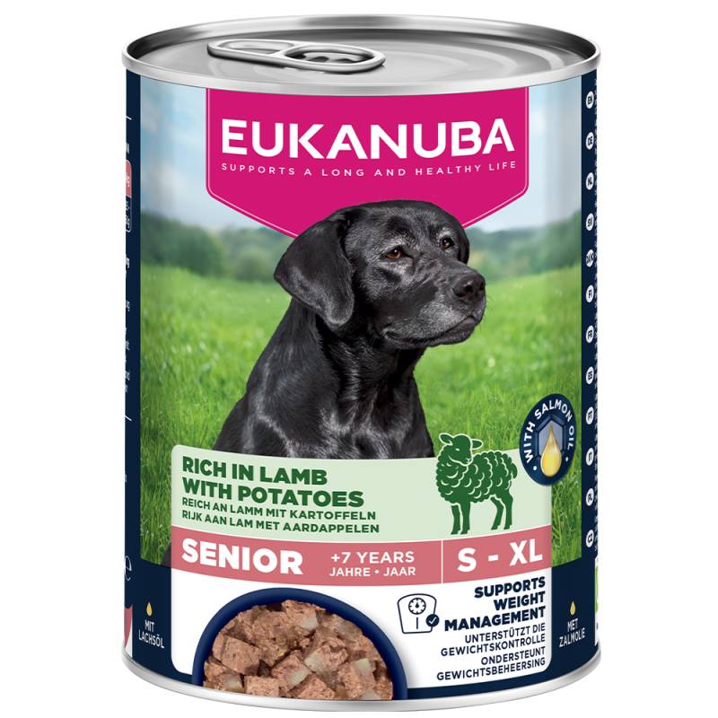 18 + 6 gratis! 24 x 400 g Eukanuba  - Senior Reich an Lamm mit Kartoffeln von Eukanuba