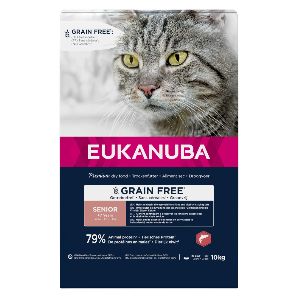 2 kg Eukanuba zum Sonderpreis! - Senior Grain Free Reich an Lachs von Eukanuba