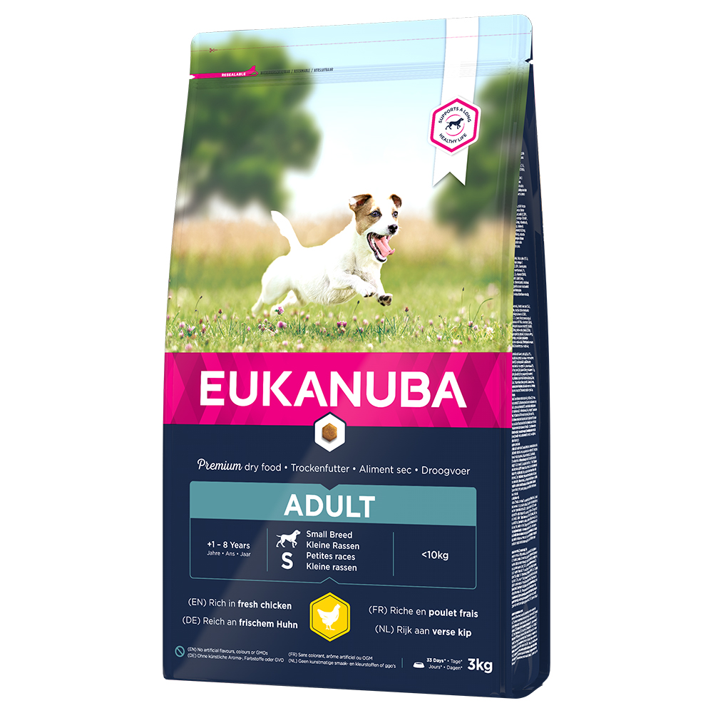 3 kg Eukanuba Adult Huhn zum Sonderpreis! - Small Breed von Eukanuba