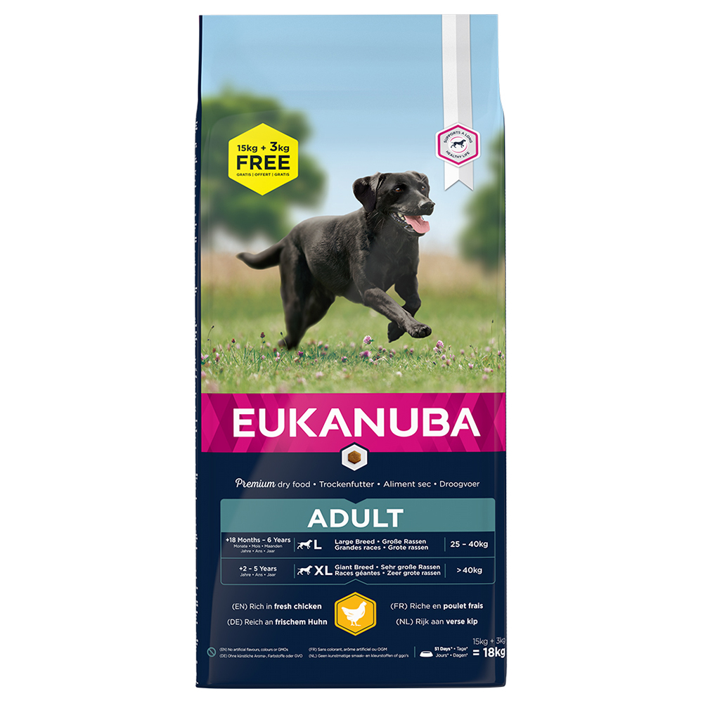 3 kg gratis! 18 kg Eukanuba Breed Huhn - Adult Large 3 kg gratis! 18 kg Eukanuba Breed Huhn - Adult Large von Eukanuba