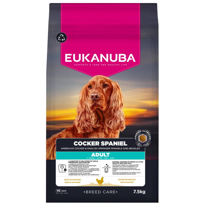 Eukanuba Adult Breed Care Cocker Spaniel - Sparpaket: 2 x 7,5 kg Eukanuba Adult Breed Care Cocker Spaniel - Sparpaket: 2 x 7,5 kg von Eukanuba
