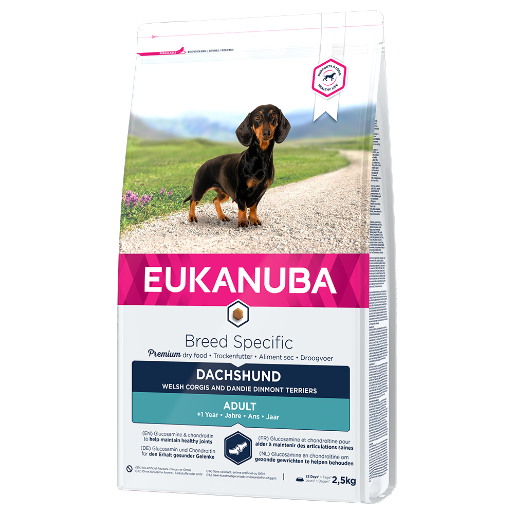 Eukanuba Adult Breed Specific Dachshund - Sparpaket: 3 x 2,5 kg von Eukanuba