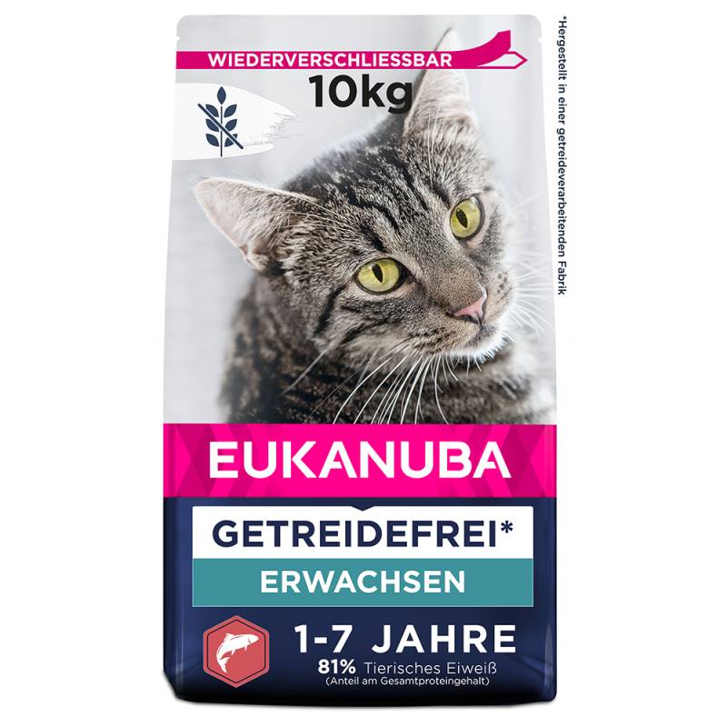 Eukanuba Adult Grain Free Reich an Lachs - Sparpaket: 2 x 10 kg von Eukanuba