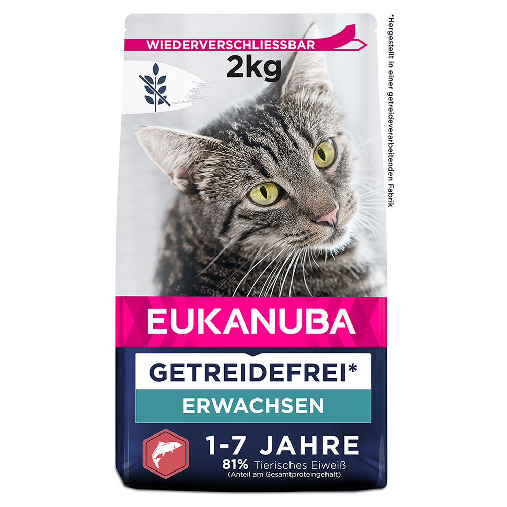 Eukanuba Adult Grain Free Reich an Lachs - Sparpaket: 3 x 2 kg von Eukanuba