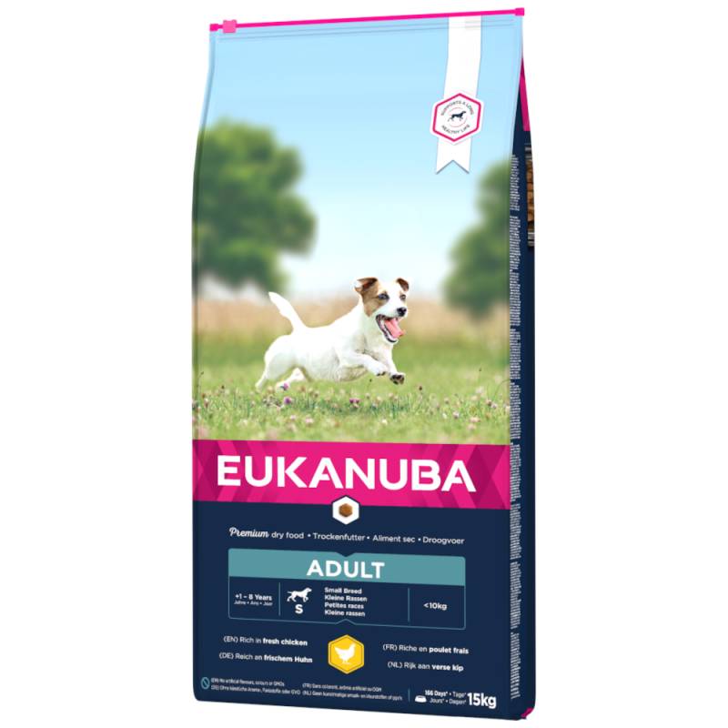 Eukanuba Adult Small Breed Huhn - Sparpaket: 2 x 15 kg von Eukanuba