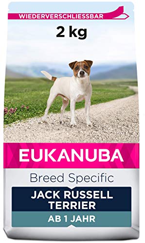 Eukanuba Breed Specific Jack Russell Terrier Trockenfutter - optimal auf die Rasse abgestimmtes Premium Hundefutter mit Huhn, 2 kg von Eukanuba