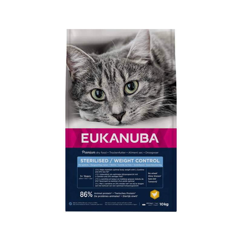 Eukanuba Cat Sterilised - Weight Control - 10kg von Eukanuba