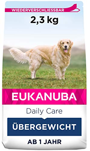 Eukanuba Daily Care Overweight / Sterilised Trockenfutter – Fettarmes Spezialfutter für übergewichtige oder kastrierte Hunde, 2,3 kg von Eukanuba