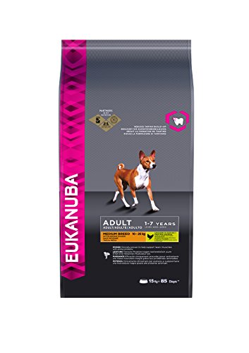 Eukanuba Adult Hundefutter, für mittelgroße Rassen, Trockenfutter von Eukanuba