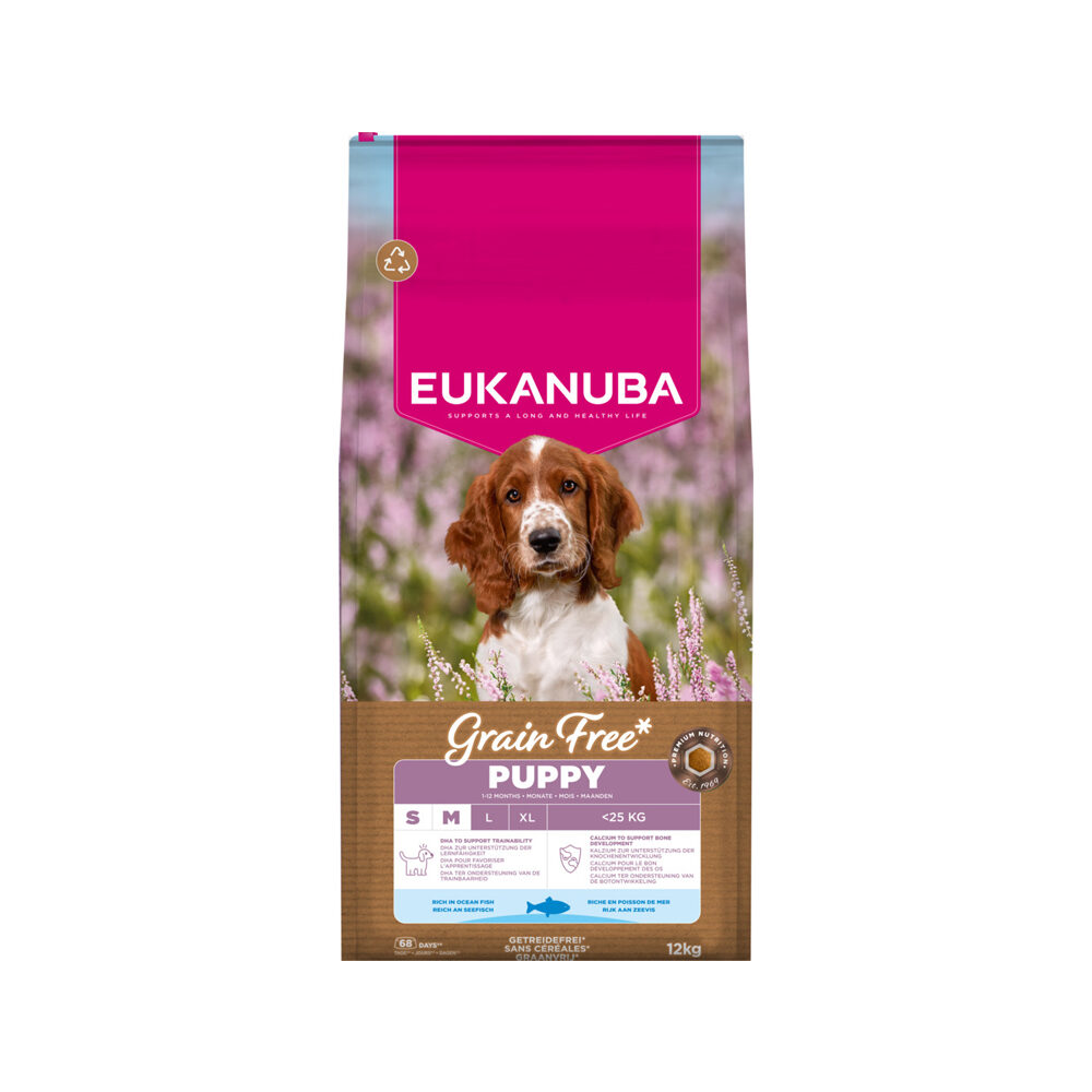 Eukanuba Dog Puppy Small/Medium Grainfree Hundefutter - Seefisch - 3 kg von Eukanuba