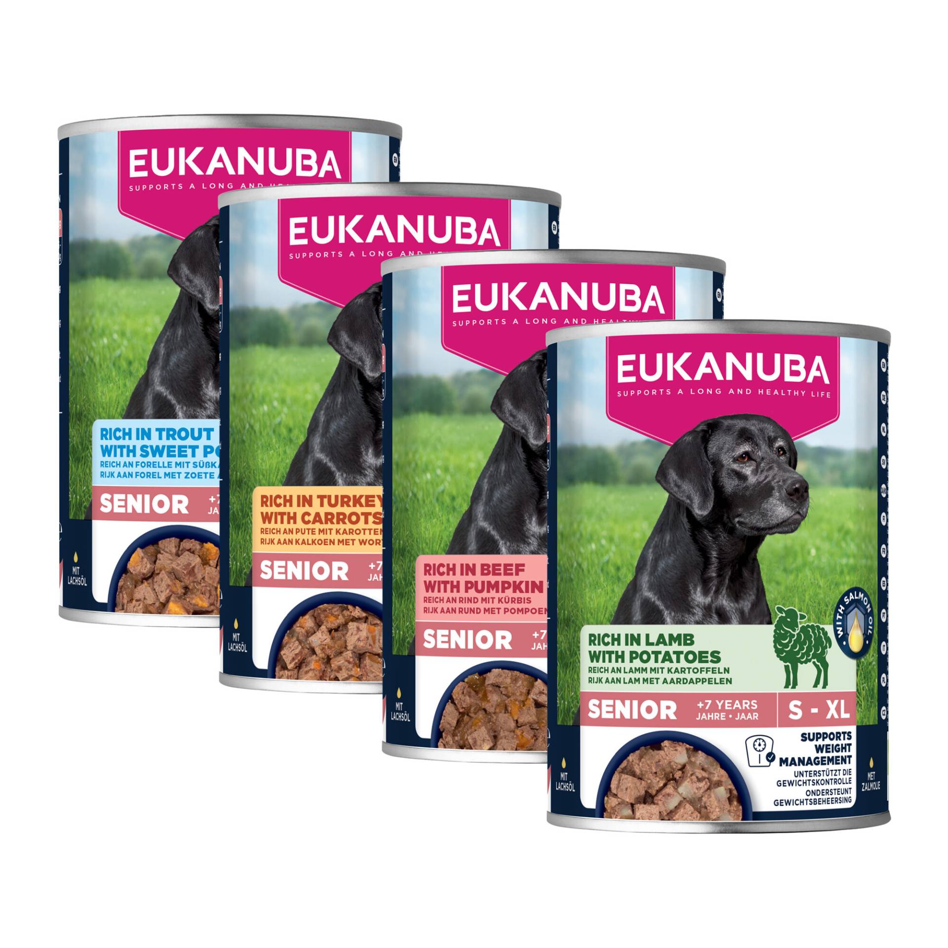 Eukanuba Dog Senior - Nassfutter - Pute & Karotte - 6 x 400 g von Eukanuba