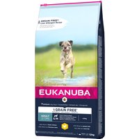 Eukanuba Grain Free Adult Small / Medium Breed Huhn - 2 x 12 kg von Eukanuba