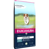 Eukanuba Grain Free Adult Small & Medium Breed Lamm - 2 x 12 kg von Eukanuba