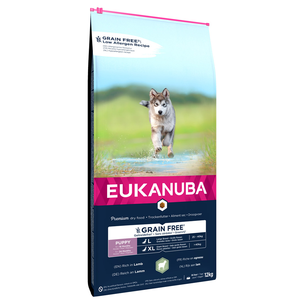 Eukanuba Grain Free Puppy Large Breed Lamm - Sparpaket: 2 x 12 kg Eukanuba Grain Free Puppy Large Breed Lamm - Sparpaket: 2 x 12 kg von Eukanuba