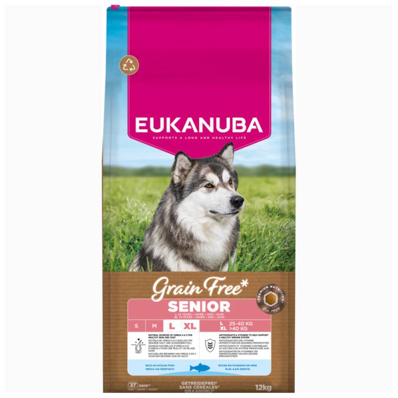 Eukanuba Grain Free Senior Large & Giant mit Seefisch - 12 kg von Eukanuba