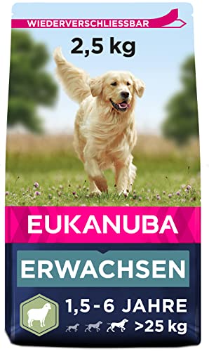 Eukanuba Hundefutter mit Lamm & Reis für große Rassen - Trockenfutter für ausgewachsene Hunde, 2,5 kg von Eukanuba