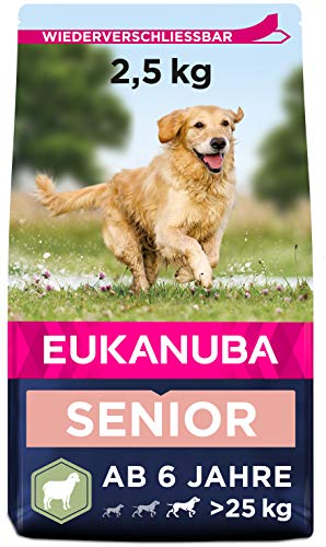 Eukanuba Hundefutter mit Lamm & Reis für große Rassen - Trockenfutter für Senior Hunde, 2,5 kg von Eukanuba