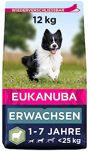 Eukanuba Hundefutter mit Lamm & Reis für kleine und mittelgroße Rassen - Trockenfutter für ausgewachsene Hunde, 12 kg von Eukanuba