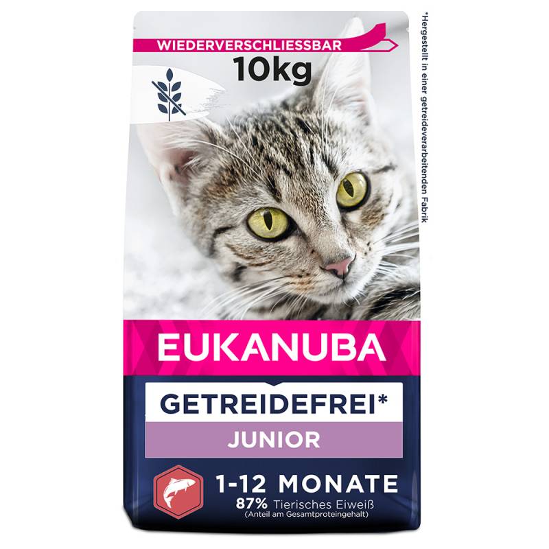 Eukanuba Kitten Grain Free Reich an Lachs - 10 kg von Eukanuba