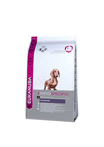 Eukanuba Breed Specific Dackel Trockenfutter - optimal auf die Rasse abgestimmtes Premium Hundefutter mit Huhn, 7,5 kg von Eukanuba