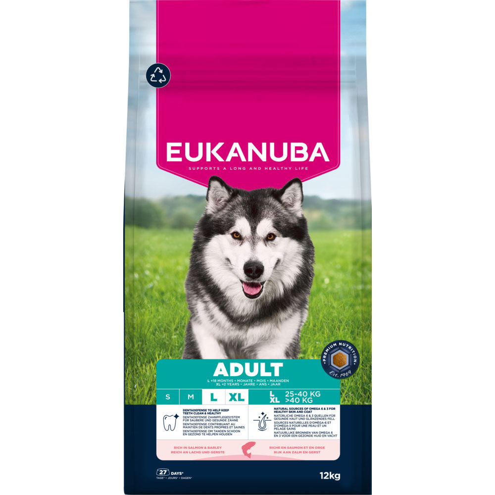Eukanuba Premium Nutrition Adult Large & Giant Breed Lachs - Sparpaket: 2 x 12 kg von Eukanuba