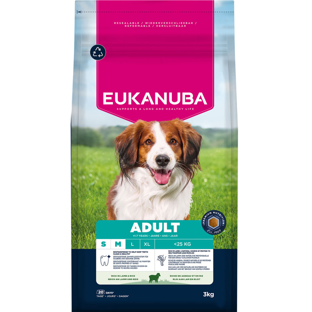 Eukanuba Premium Nutrition Adult Small & Medium Breed Lamm & Reis - Sparpaket: 2 x 3 kg Eukanuba Premium Nutrition Adult Small & Medium Breed Lamm & Reis - Sparpaket: 2 x 3 kg von Eukanuba