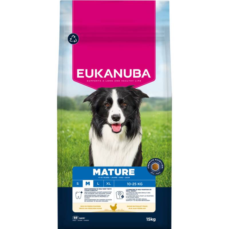 Eukanuba Premium Nutrition Mature Medium Breed Huhn - Sparpaket: 2 x 15 kg von Eukanuba