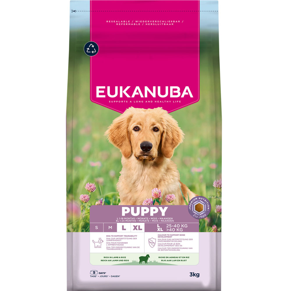 Eukanuba Premium Nutrition Puppy Large & Giant Breed Lamm & Reis - Sparpaket: 2 x 12 kg von Eukanuba