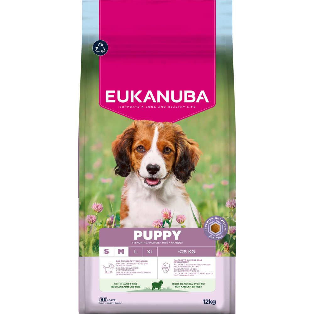 Eukanuba Premium Nutrition Puppy Small & Medium Breed Lamm & Reis - 12 kg von Eukanuba