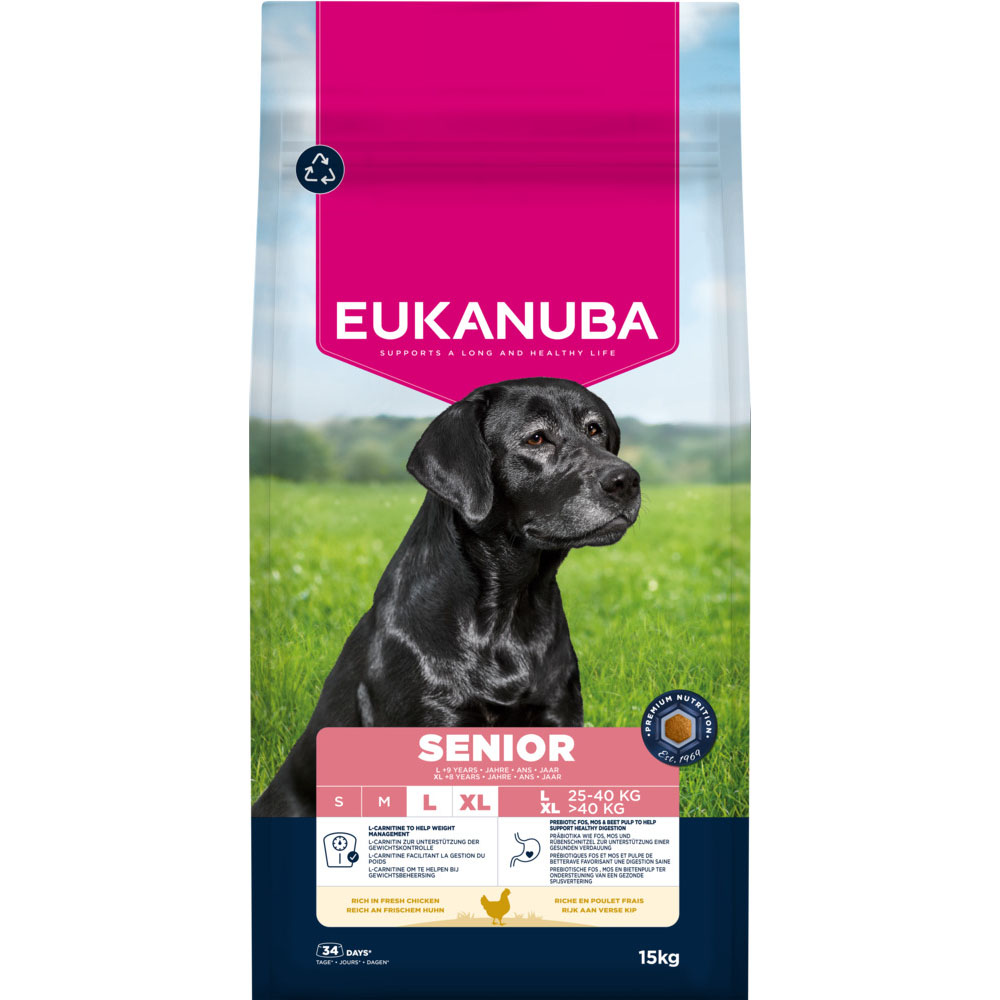 Eukanuba Premium Nutrition Senior Large & Giant Breed Huhn - Sparpaket: 2 x 15 kg von Eukanuba