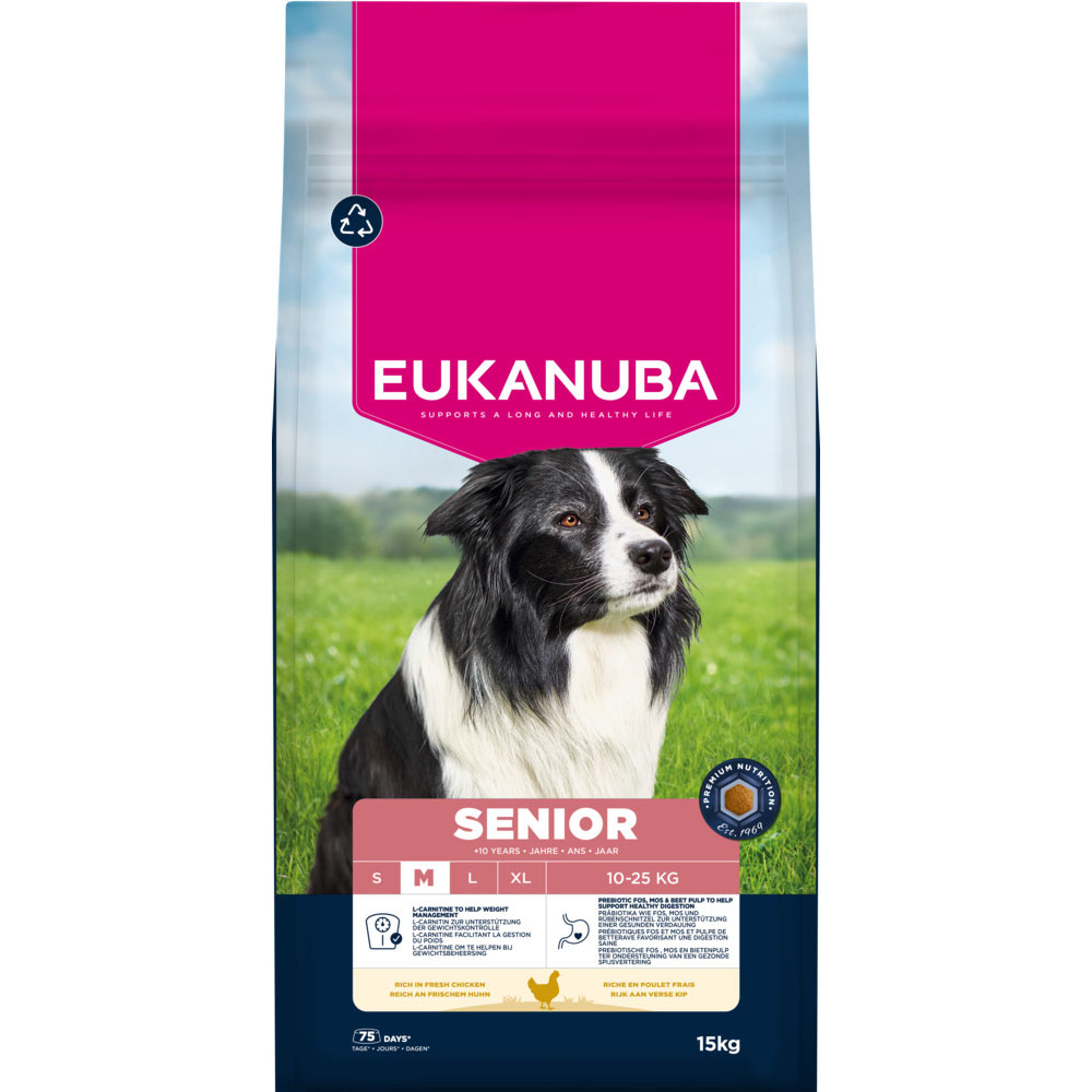 Eukanuba Premium Nutrition Senior Medium Breed Huhn - 15 kg von Eukanuba