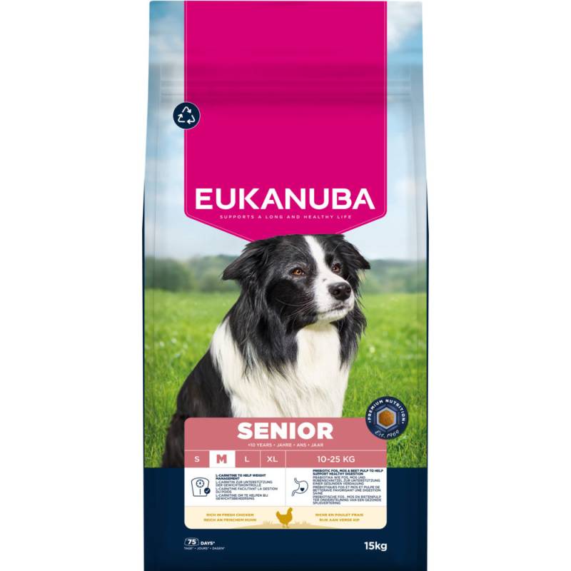 Eukanuba Premium Nutrition Senior Medium Breed Huhn - 15 kg von Eukanuba