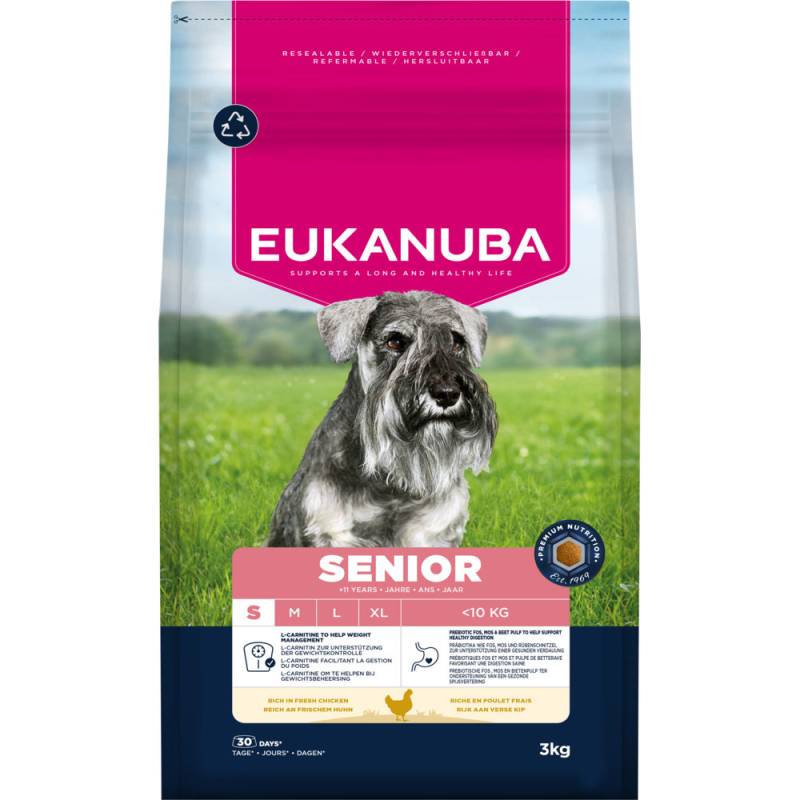 Eukanuba Premium Nutrition Senior Small Breed Huhn - Sparpaket: 2 x 3 kg von Eukanuba