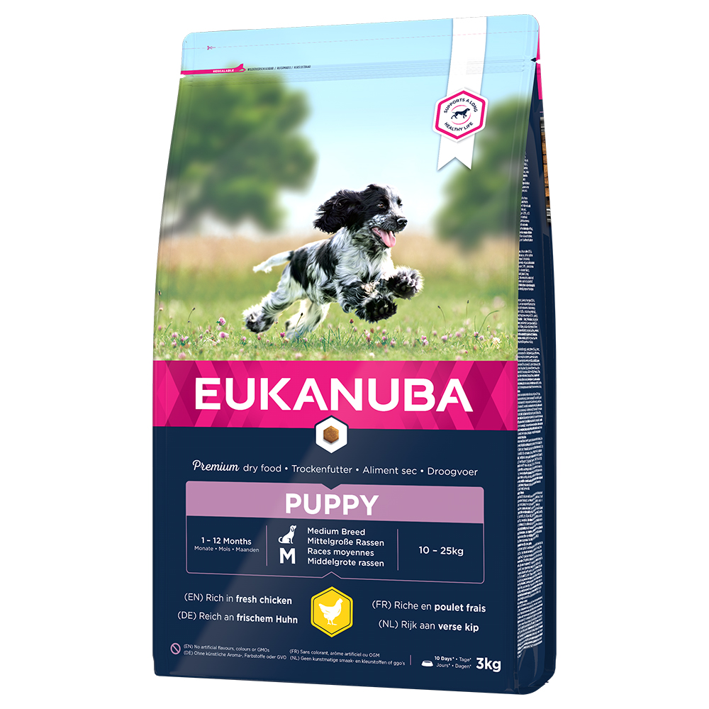 Eukanuba Puppy Medium Breed Huhn - Sparpaket: 2 x 3 kg von Eukanuba