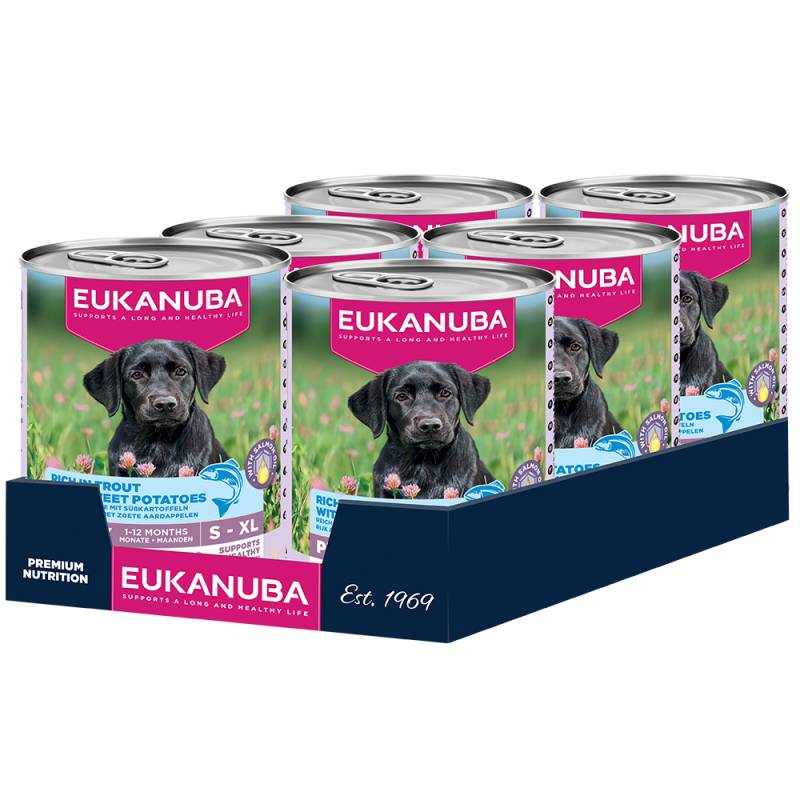 Eukanuba Puppy Reich an Forelle mit Süßkartoffeln - Sparpaket: 12 x 400 g Eukanuba Puppy Reich an Forelle mit Süßkartoffeln - Sparpaket: 12 x 400 g von Eukanuba