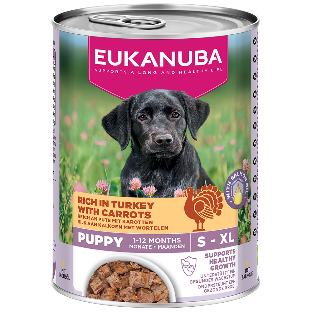 Eukanuba Puppy Reich an Pute mit Karotten - Sparpaket: 48 x 400 g von Eukanuba