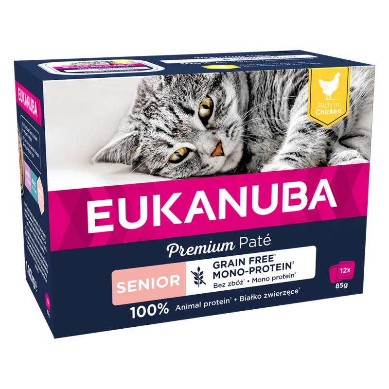 Eukanuba Senior Getreidefrei 12 x 85 g - Huhn von Eukanuba