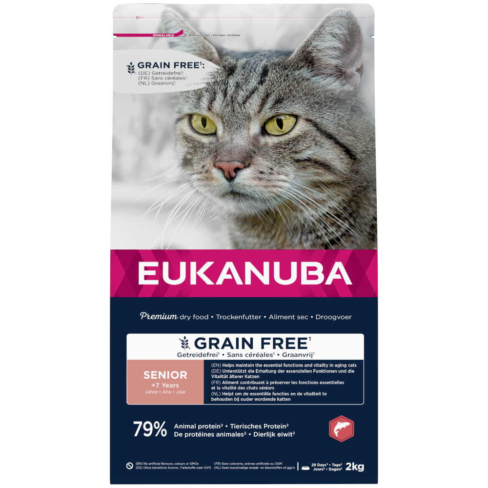 Eukanuba Senior Grain Free Reich an Lachs - 10 kg von Eukanuba