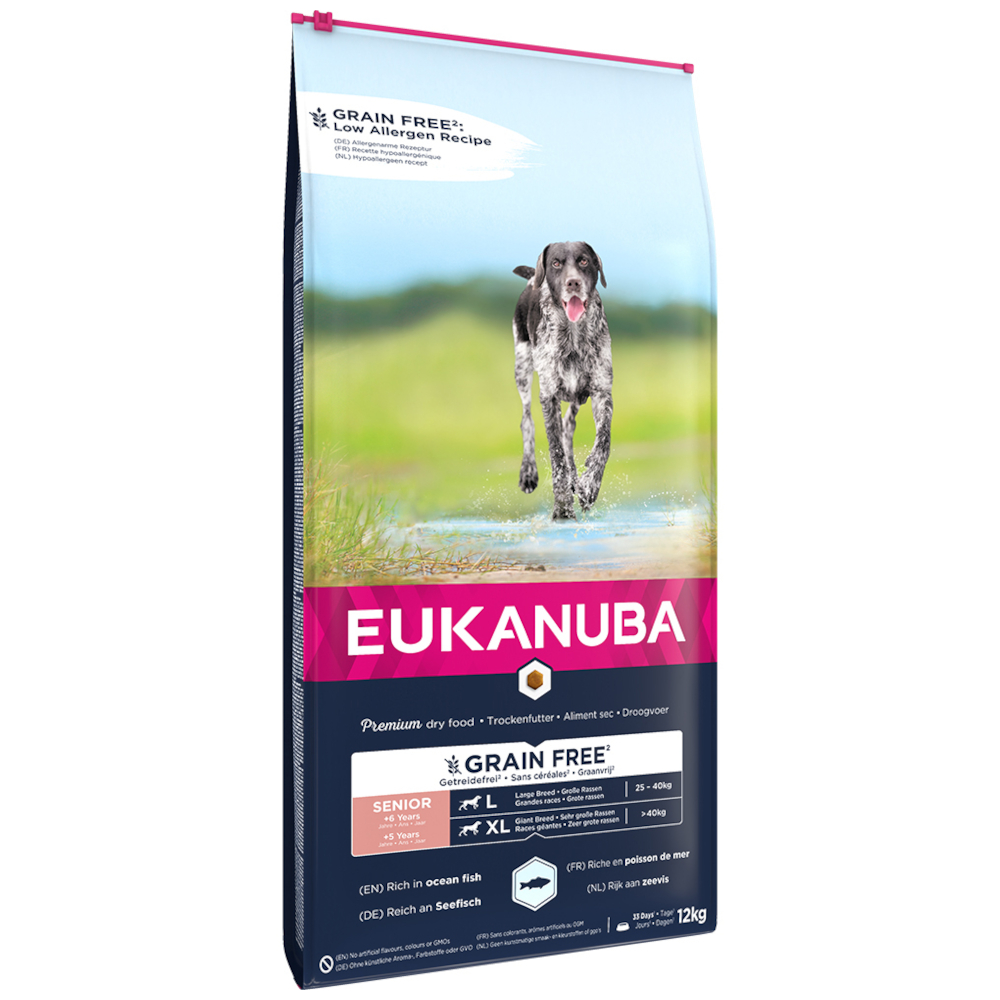 Eukanuba Senior Large Breed Grain Free Seefisch - Sparpaket: 2 x 12 kg Eukanuba Senior Large Breed Grain Free Seefisch - Sparpaket: 2 x 12 kg von Eukanuba
