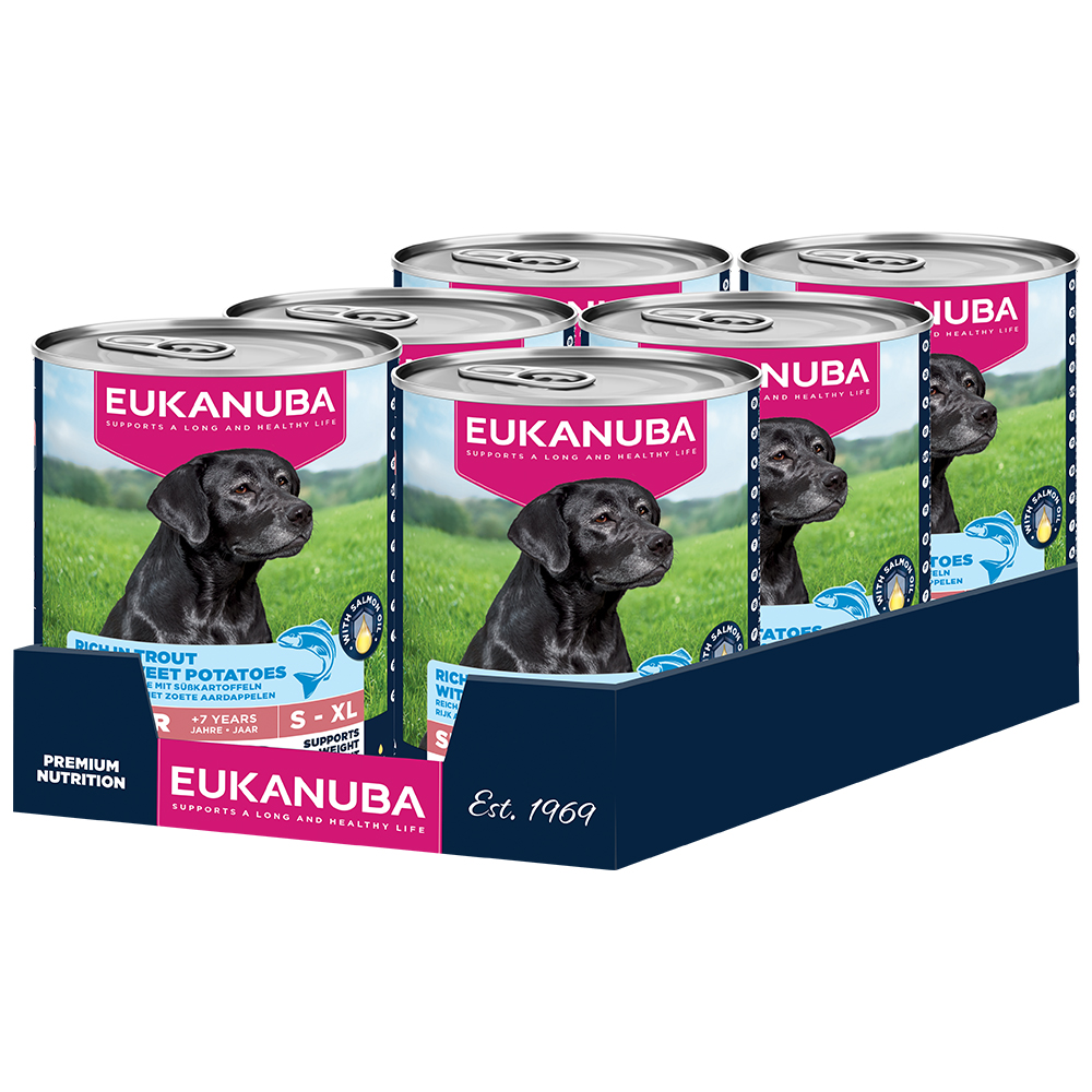 Eukanuba Senior Reich an Forelle mit Süßkartoffeln - Sparpaket: 12 x 400 g Eukanuba Senior Reich an Forelle mit Süßkartoffeln - Sparpaket: 12 x 400 g von Eukanuba