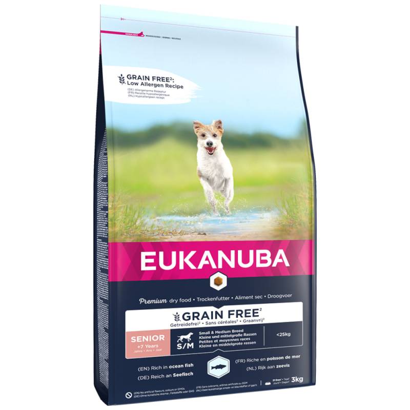 Eukanuba Senior Small & Medium Breed Grain Free Seefisch - Sparpaket: 2 x 3 kg Eukanuba Senior Small & Medium Breed Grain Free Seefisch - Sparpaket: 2 x 3 kg von Eukanuba