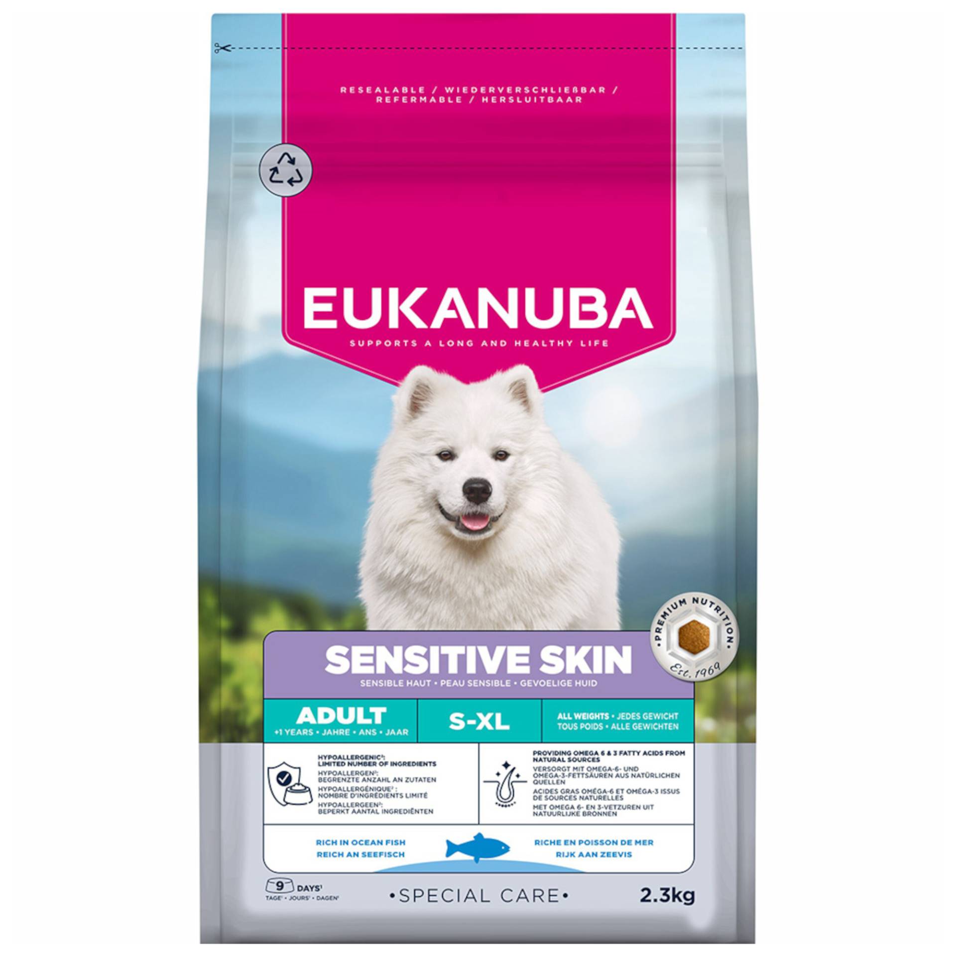 Eukanuba Special Care Sensitive Skin Adult - Sparpaket: 2 x 2,3 kg von Eukanuba